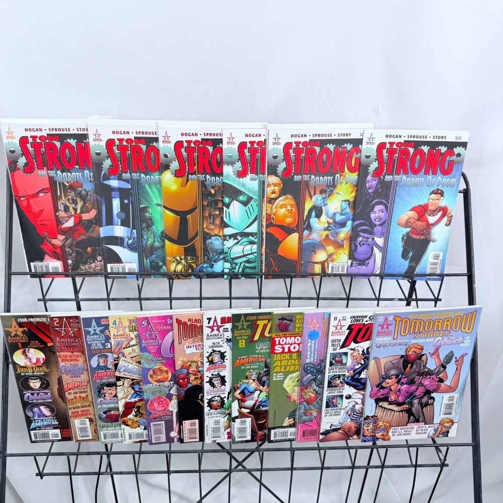 Tom Strong Robots of Doom 1-6 & Tomorrow Stories 1-8 10-12 lot Alan Moore ABC